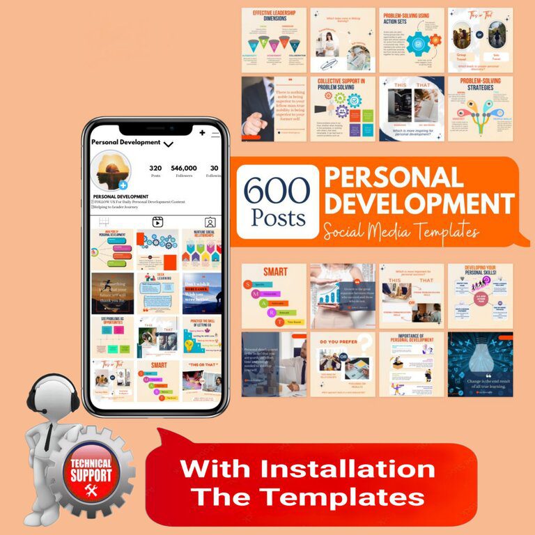 Personal Devlopement Design Templates +Installation